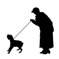 Vector silhouette of woman N485