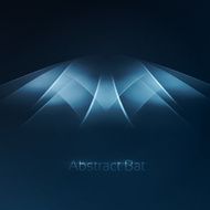 Abstract bat symbol