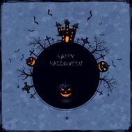 Blue Halloween background N2