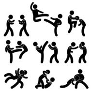 Fighting and Martial Arts Pictogram