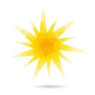 Sun abstract isolated on a white backgrounds