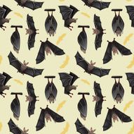 Seamless bat background