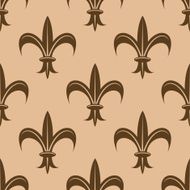 Fleur de lys seamless pattern N16