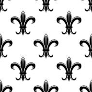 Retro fleur de lys seamless pattern