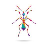 Ant abstract isolated on a white backgrounds vector illustration N2