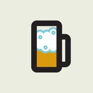 Beer glass icon N2