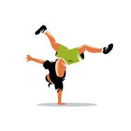 Breakdance vector sign N2