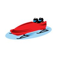 Bobsleigh vector sign
