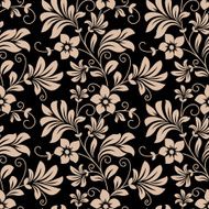 Vintage floral wallpaper seamless pattern