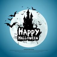 Happy Halloween message design background Vector illustration N10