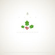 Decoration winter holiday background with mistletoe