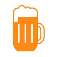 Beer glass symbol