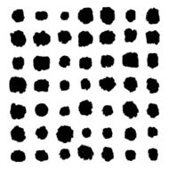 Ink splatters Grunge design elements collection N7