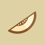 Melon Food Flat Icon