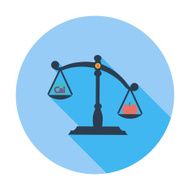 Weights single flat icon N2