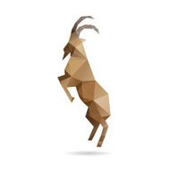 Goat abstract isolated on a white backgrounds vector illustration N8