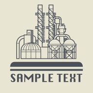 Oil refinery factory sign