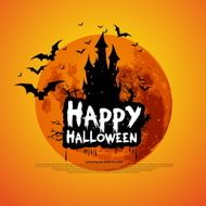 Happy Halloween message design background Vector illustration N11