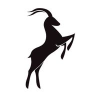 Goat icon for logo calendar or zodiac signs N2