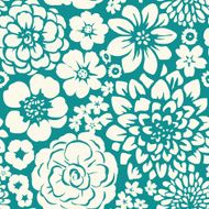 Seamless pattern with blossoming flowers N2