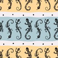 Lizards Seamless pattern N5