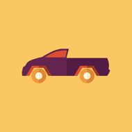 Truck Transportation Flat Icon N5