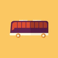 Bus Transportation Flat Icon