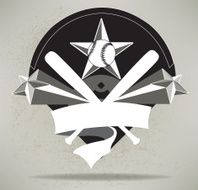 Baseball Batter All-Star Banner Background