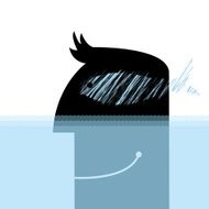 Head and fish concept