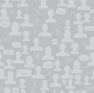 Seamless pattern of avatars and speech bubbles N6