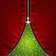 Christmas background with open zipper N3