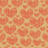 Seamless pattern with hearts N128