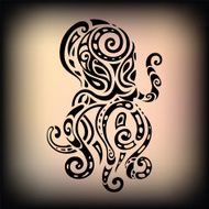 Ocean octopus Ethnic pattern