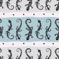 Lizards Seamless pattern N6