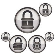 Lock icons set N5