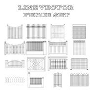 LINE VECTOR FENCE SET N2