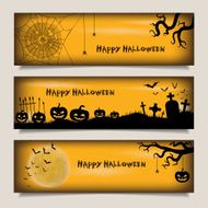 Banners with Happy Halloween N2