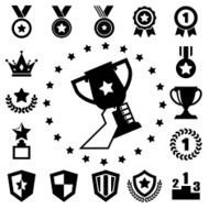 trophy and awards icons set N18