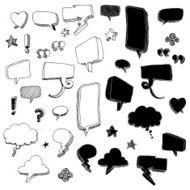 Hand-drawn Talk Bubbles N2