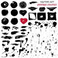 grunge shapes for design N2