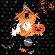 Cuckoo clock Halloween style