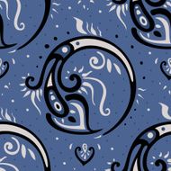 Beautiful peacock Feathers Seamless background N13