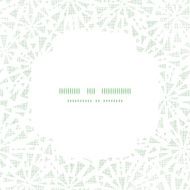 green abstract triangles textile texture frame square pattern background