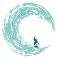 Surfer Riding on a Circular Wave