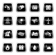 Supergloss Black Icons - Energy Sources