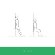 Fitness Icon Workout - wall squats