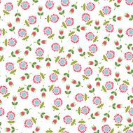 Seamless background from small pink flowers N2