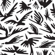 Flying birds seamless background N3