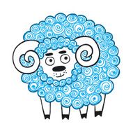 Cute vector sheep