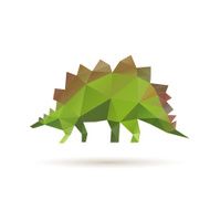Dinosaur abstract isolated on a white backgrounds vector illustration N3